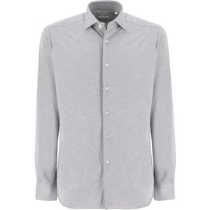 Xacus, Heren, Overhemden, Grijs, Maat: 2XL