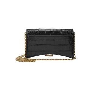 Balenciaga Leather wallets , Black , Dames , Maat: ONE Size