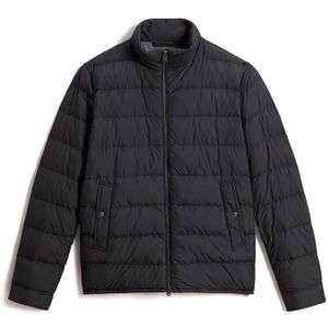 Woolrich, Heren, Jassen, Zwart, Maat: L Katoen,