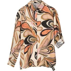 Summum Woman, Dames, Blouses & Shirts, Beige, Maat: XS