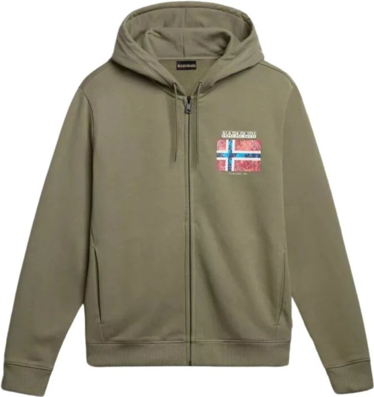 Napapijri B-guiro 1 Sweatshirt Met Volledige Rits Groen Man