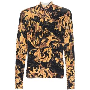 Versace Jeans Couture, Dames, Truien, Veelkleurig, Maat: L Viscose,