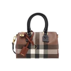 Burberry Check Gecoate Canvas Handtas , Brown , Dames , Maat: ONE Size