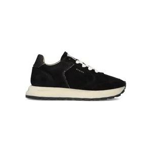 Nubikk Zwarte Suède Chunky Sole Sneakers , Black , Dames , Maat: 36 EU