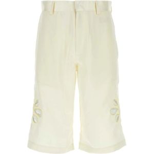 Bluemarble, Heren, Korte broeken, Wit, Maat: S Satijn,