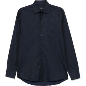 Etro, Heren, Overhemden, Blauw, Maat: L