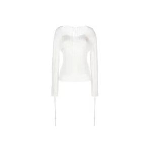 Pinko Blouses , White , Dames , Maat: M