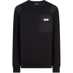 Mallet London, Heren, Sweatshirts & Hoodies, Zwart, Maat: XS Nylon,