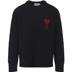 Ami Paris - Wollen Vest - Zwart - Unisex