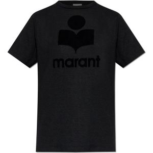 Marant étoile, Dames, Tops, Zwart, Maat: XS Linnen,