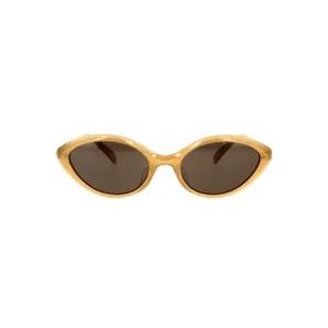 Celine Chique en casual cat-eye zonnebril , Brown , Dames , Maat: 57 MM