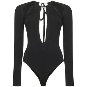 Marine Serre, Dames, Tops, Zwart, Maat: S Viscose,