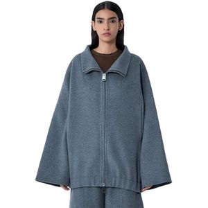 Khaite, Dames, Truien, Grijs, Maat: XS Wol,