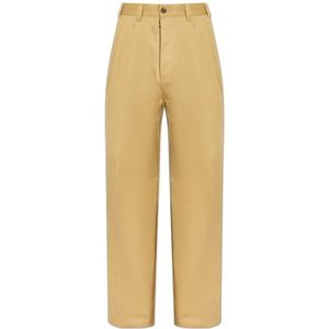 Maison Margiela, Heren, Broeken, Beige, Maat: XL Katoen,