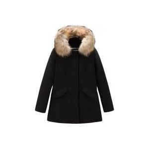 Woolrich Arctic Parka Racoon Cloth voor dames , Black , Dames , Maat: M