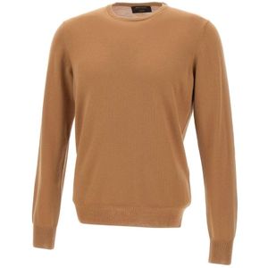 Gran Sasso, Heren, Truien, Bruin, Maat: M Wol,