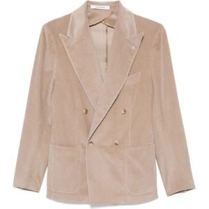 Tagliatore, Heren, Jassen, Beige, Maat: 2XL Corduroy,