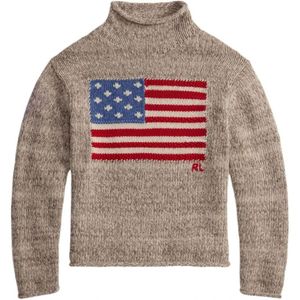 Ralph Lauren, Dames, Truien, Beige, Maat: M Wol,