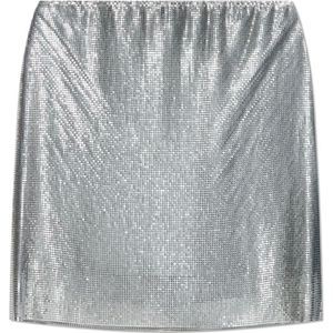 Versace, Dames, Rokken, Grijs, Maat: XS Zijde,