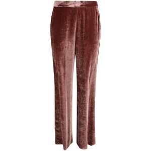 Etro, Dames, Broeken, Roze, Maat: M Velours,