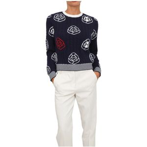 Marella, Dames, Truien, Blauw, Maat: M Katoen,