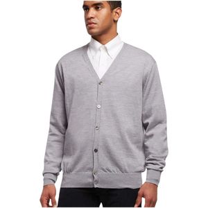 Brooks Brothers, Heren, Truien, Grijs, Maat: L Wol,