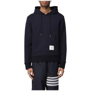 Thom Browne, Heren, Sweatshirts & Hoodies, Blauw, Maat: S Katoen,