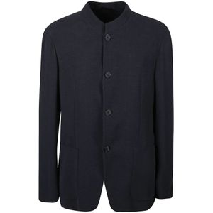 Giorgio Armani, Heren, Jassen, Grijs, Maat: M