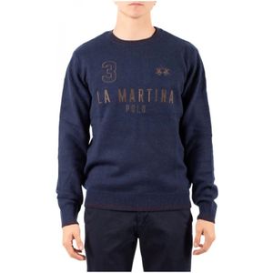 La Martina, Heren, Truien, Blauw, Maat: S