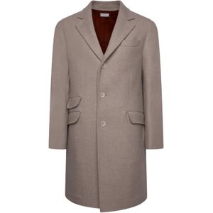 Brunello Cucinelli, Heren, Mantels, Beige, Maat: XL Wol,