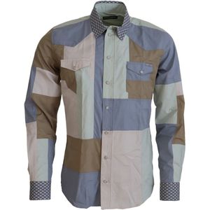 Dolce & Gabbana, Heren, Overhemden, Veelkleurig, Maat: XS Katoen,