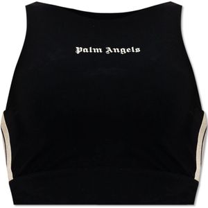Palm Angels, Dames, Tops, Zwart, Maat: XS