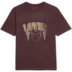 Zadig & Voltaire, Dames, Tops, Paars, Maat: S Katoen,