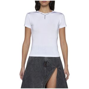 Y/Project, Dames, Tops, Wit, Maat: L Katoen,