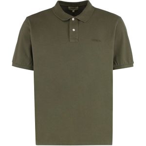 Woolrich, Heren, Tops, Groen, Maat: M Katoen,