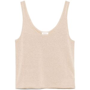 Saint Laurent, Dames, Tops, Beige, Maat: S Viscose,