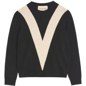 Valentino, Heren, Truien, Zwart, Maat: M Wol,