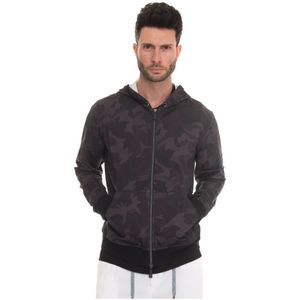 Kiton, Heren, Sweatshirts & Hoodies, Zwart, Maat: L Poliester,