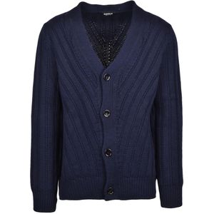 Dondup, Heren, Truien, Blauw, Maat: XL Wol,