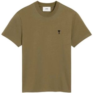 Ami Paris, Heren, Tops, Groen, Maat: L Katoen,