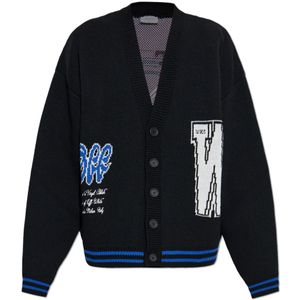 Off White, Heren, Truien, Zwart, Maat: L Katoen,