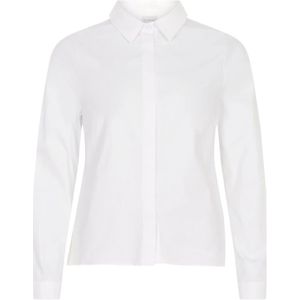 IN Front, Dames, Blouses & Shirts, Wit, Maat: XL Katoen,