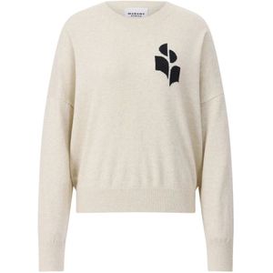 Isabel Marant, Dames, Truien, Grijs, Maat: 3XS Wol,