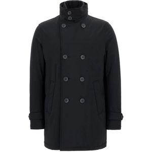 Herno, Heren, Mantels, Blauw, Maat: L Nylon,