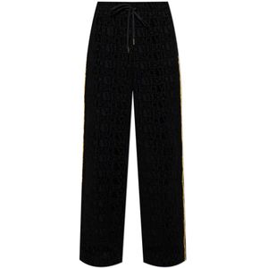 Versace, unisex, Broeken, Zwart, Maat: S Katoen,