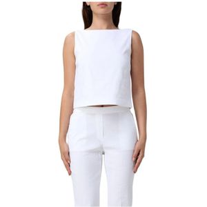 Theory, Dames, Tops, Wit, Maat: 2XS Linnen,