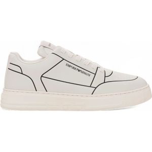 Emporio Armani, Heren, Schoenen, Wit, Maat: 41 EU Leer,
