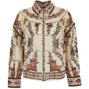 Farm Rio, Dames, Blouses & Shirts, Veelkleurig, Maat: S