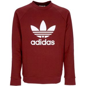 Adidas, Heren, Sweatshirts & Hoodies, Rood, Maat: S Katoen,