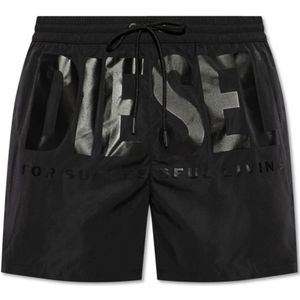 Diesel, Heren, Badkleding, Zwart, Maat: L Leer,